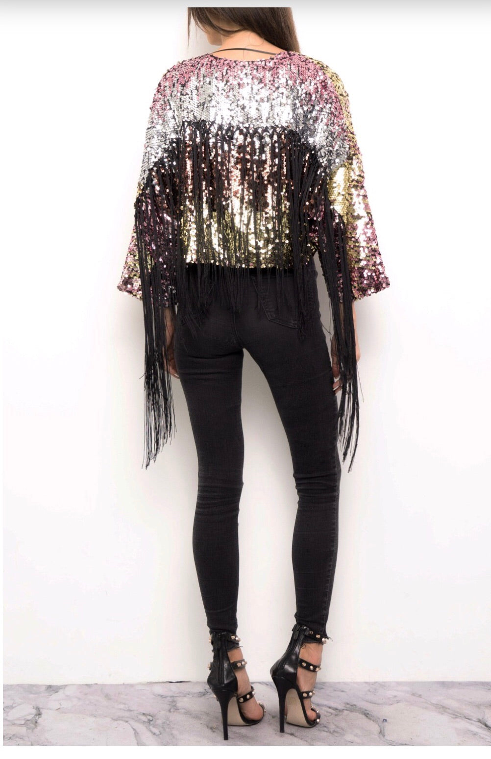 Sequins Fringe Jacket - Comrade Shop