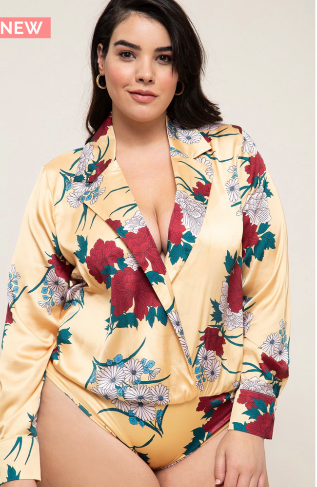 Maxine Floral Bodysuit - Comrade Shop