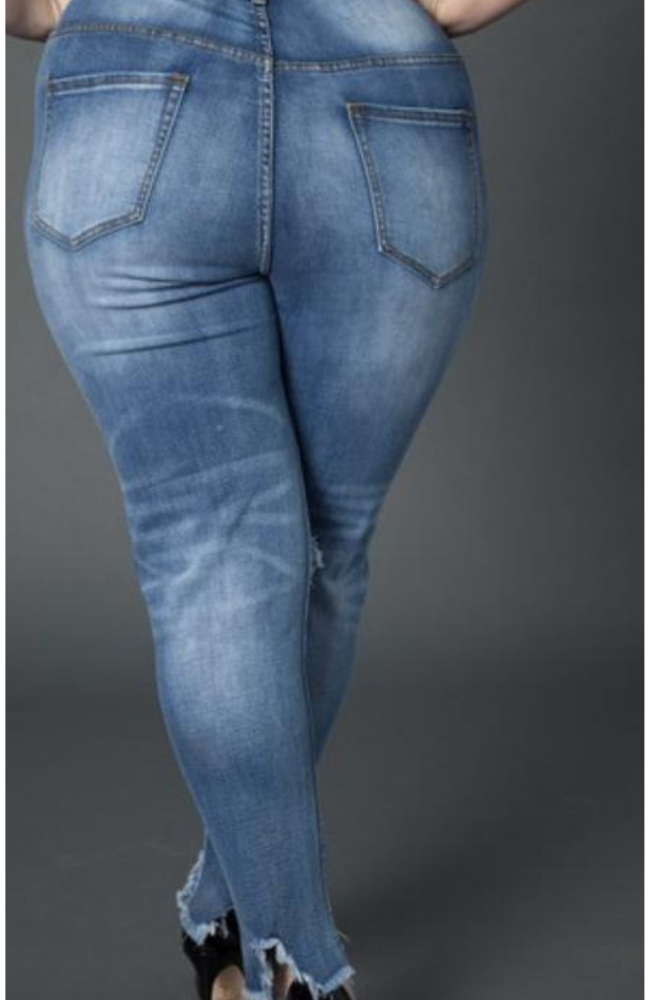 Distressing Me Jeans