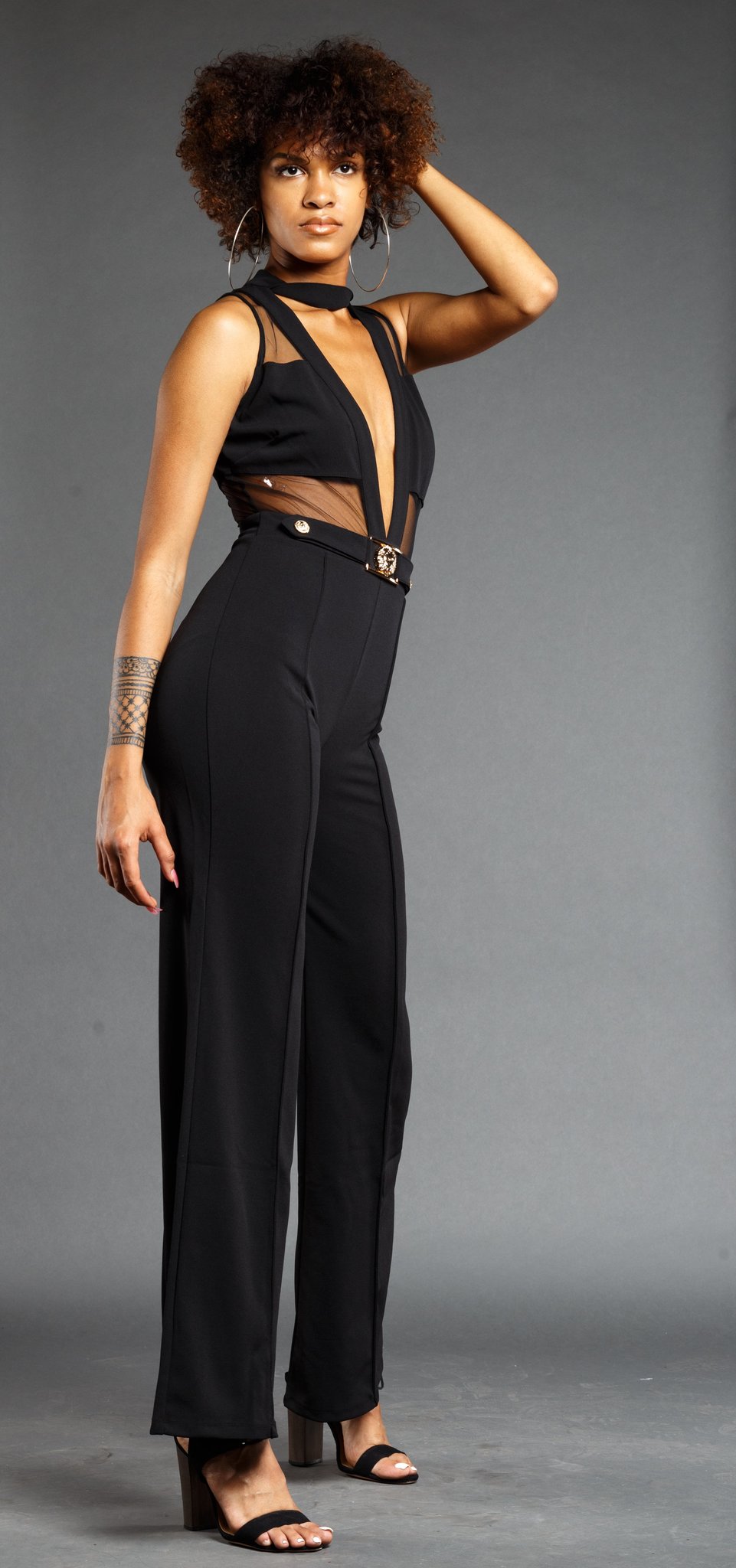 Valentine Sheer Jumpsuit